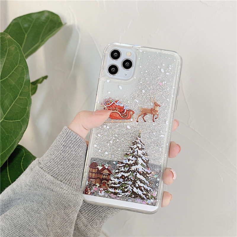 Fragance X - Casing HP Cairan Pasir Glitter Pohon