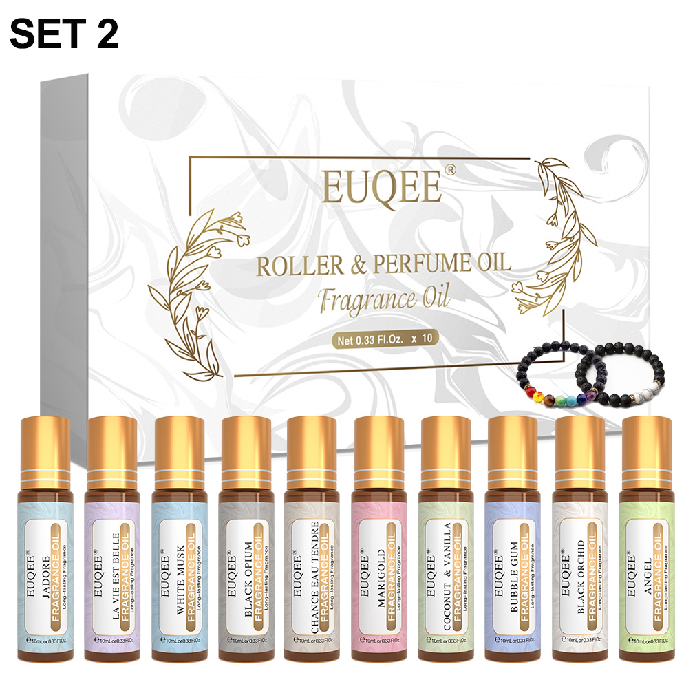 EUQEE 10 Buah Set Minyak Wangi - Musk White Oil ulasan dan harga